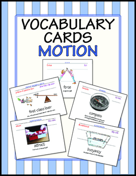 words cards motion