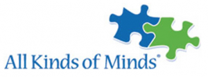 A blue puzzle piece sitting on top of the words " friends of mind."