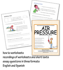Worksheets air pressure